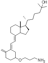 3-O-(2-氨基丙基)-25-羟基维他命 D3分子结构 (CAS 163018-26-6)