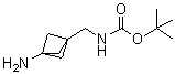 N-[(3-氨基双环[1.1.1]戊烷-1-基)甲基]氨基甲酸叔丁酯分子结构 (CAS 1630906-49-8)