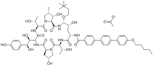 雷扎芬净乙酸酯分子结构 (CAS 1631754-41-0)