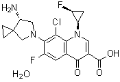 西他沙星水合物分子结构 (CAS 163253-37-0)