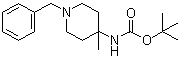 (1-苄基-4-甲基哌啶-4-基)氨基甲酸叔丁酯分子结构 (CAS 163271-07-6)