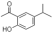 structure of CAS# 1634-36-2, 2'-羟基-5'-异丙基苯乙酮