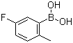 structure of CAS# 163517-62-2, 5-氟-2-甲基苯硼酸