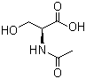 structure of CAS# 16354-58-8, N-Acetyl-L-serine