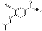 3-氰基-4-异丁氧基硫代苯甲酰胺分子结构 (CAS 163597-57-7)