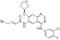 CAS 登录号：1637254-93-3, (2E)-4-溴-N-[4-[(3-氯-4-氟苯基)氨基]-7-[[(3S)-四氢-3-呋喃基]氧基]-6-喹唑啉基]-2-丁烯酰胺