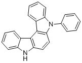 5-苯基-5,8-二氢吲哚并[2,3-c]咔唑分子结构 (CAS 1637752-63-6)