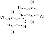 structure of CAS# 1638-41-1, 2,2'-磺酰基双(3,4,6-三氯苯酚)