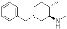 (3R,4S)-N,4-二甲基-1-(苯基甲基)-3-哌啶胺分子结构 (CAS 1638499-31-6)