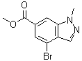 4-溴-1-甲基-1H-吲唑-6-羧酸甲酯分子结构 (CAS 1638759-79-1)