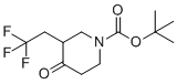 CAS # 1638763-75-3, tert-Butyl 4-oxo-3-(2,2,2-trifluoroethyl)-piperidine-1-carboxylate