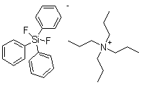 四丁基铵 二氟三苯基硅酸盐分子结构 (CAS 163931-61-1)
