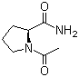 N-乙酰-L-脯氨酰胺分子结构 (CAS 16395-58-7)