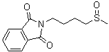 2-[4-(甲基亚磺酰基)丁基]-1H-异吲哚-1,3(2H)-二酮分子结构 (CAS 163956-72-7)
