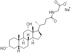 Sodium glycodeoxycholate molecular structure (CAS 16409-34-0)