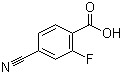 structure of CAS# 164149-28-4, 4-氰基-2-氟苯甲酸