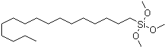 十六烷基三甲氧基硅烷分子结构 (CAS 16415-12-6)