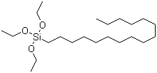 十六烷基三乙氧基硅烷分子结构 (CAS 16415-13-7)