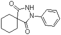 2-苯基-2,3-二氮杂螺[4.5]癸烷-1,4-二酮分子结构 (CAS 16418-56-7)