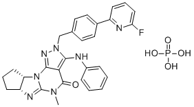 structure of CAS# 1642303-38-5, 兰利泊顿磷酸酯