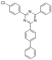 2-(联苯-4-基)-4-(4-氯苯基)-6-苯基-1,3,5-三嗪分子结构 (CAS 1642330-72-0)