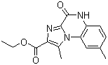 4,5-二氢-1,8-二甲基-4-氧代咪唑并[1,2-a]喹喔啉-2-甲酸乙酯分子结构 (CAS 164329-39-9)