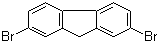structure of CAS# 16433-88-8, 2,7-Dibromofluorene