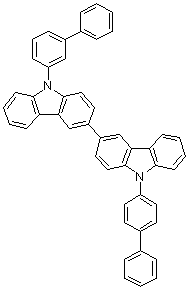 structure of CAS# 1643479-47-3, 9-[1,1'-联苯]-3-基-9'-[1,1'-联苯]-4-基-3,3'-联-9H-咔唑