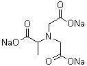 structure of CAS# 164462-16-2, N,N-Bis(carboxymethyl)alanine trisodium salt
