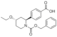 CAS # 1644667-59-3, 4-{(2S,4S)-1-[(Benzyloxy)carbonyl]-4-ethoxy-2-piperidinyl}benzoic acid