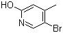 5-溴-2-羟基-4-甲基吡啶分子结构 (CAS 164513-38-6)