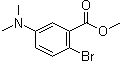 2-溴-5-(二甲基氨基)苯甲酸甲酯分子结构 (CAS 164513-41-1)