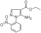 structure of CAS# 16459-33-9, 5-氨基-(2-硝基苯基)-1H-吡唑-4-羧酸乙酯