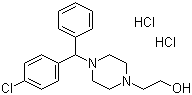 4-[(4-氯苯基)苯甲基]-1-哌啶乙醇二盐酸盐分子结构 (CAS 164726-80-1)