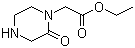 2-氧代哌嗪-1-乙酸乙酯分子结构 (CAS 164784-87-6)