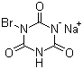N-溴代氰尿酸单钠盐分子结构 (CAS 164918-61-0)