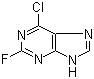 structure of CAS# 1651-29-2, 2-氟-6-氯嘌呤