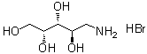5-氨基-5-脱氧-D-阿拉伯糖醇氢溴酸盐分子结构 (CAS 165173-04-6)