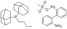 structure of CAS# 1651823-59-4, [2'-(氨基-κN)[1,1'-联苯]-2-基-κC][丁基二(三环[3.3.1.13,7]癸-1-基)膦](甲烷磺酸基-κO)-钯]-2-基-κC]-钯