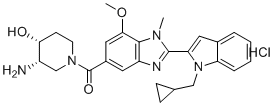 CAS # 1652591-81-5, GSK484 HCl, ((3S,4R)-3-Amino-4-hydroxypiperidin-1-yl)(2-(1-(cyclopropylmethyl)-1H-indol-2-yl)-7-methoxy-1-methyl-1H-benzo[d]imidazol-5-yl)methanone hydrochloride