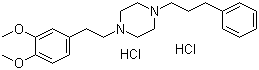 1-[2-(3,4-二甲氧基苯基)乙基]-4-(3-苯基丙基)哌嗪盐酸盐分子结构 (CAS 165377-44-6)