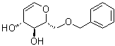 1,5-脱水-2-脱氧-6-O-(苯基甲基)-D-阿拉伯-己-1-烯糖分子结构 (CAS 165524-85-6)