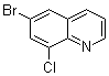 structure of CAS# 16567-13-8, 6-溴-8-氯喹啉