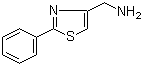 structure of CAS# 165736-03-8, (2-苯基-1,3-噻唑-4-基)甲胺