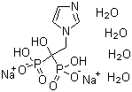 唑来磷酸二钠四水合物分子结构 (CAS 165800-07-7)