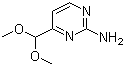 4-二甲氧基甲基嘧啶-2-胺分子结构 (CAS 165807-05-6)