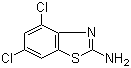 structure of CAS# 16582-59-5, 2-氨基-4,6-二氯苯并噻唑