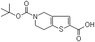 structure of CAS# 165947-48-8, 5-叔丁氧羰基-4,5,6,7-四氢噻吩并[3,2-c]吡啶-2-羧酸