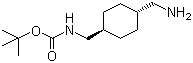 反式-4-(叔丁氧羰基氨基甲基)环己基甲胺分子结构 (CAS 166168-16-7)