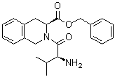 structure of CAS# 166169-15-9, L-N-缬氨酰基-L-1,2,3,4-四氢异喹啉-3-羧酸苄酯